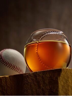 Baseball Stitch Whiskey Glass - set of 4